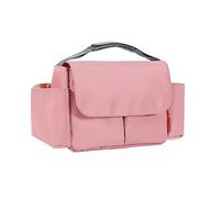 SONARIN Impermeable Bolsa Organizadora de Cochecitos,Gran Capacidad Bolsos Carritos Bebe Universal Organizador para Coches de Paseo Bolsa de Almacenamiento de Cochecito con Portavasos(Rosa)