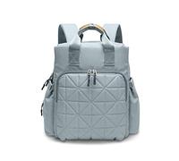 SONARIN Impermeable Mochilas para Pañales Con Nappy Changing Mat,Gran Capacidad, Organizador de Mochila de Viaje,hasta 17 bolsillos,Diseñado para madres posparto,Elegante y Durable(Gris)