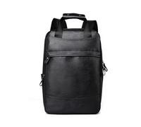 SONARIN Impermeable PU Mochila Hombre,Gran Capacidad Mochila Ordenador Portatil 15,6 Pulgadas Mochilas de Trabajo Mochilas de Viaje Bolsa Casual para Escolar(Negro)