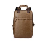 SONARIN Impermeable PU Mochila Hombre,Gran Capacidad Mochila Ordenador Portatil 15,6 Pulgadas Mochilas de Trabajo Mochilas de Viaje Bolsa Casual para Escolar(Caqui)
