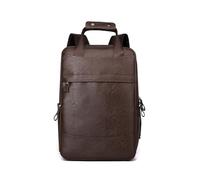 SONARIN Impermeable PU Mochila Hombre,Gran Capacidad Mochila Ordenador Portatil 15,6 Pulgadas Mochilas de Trabajo Mochilas de Viaje Bolsa Casual para Escolar(Marrón)