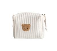 SONARIN Ligera Bolsa Organizadora de Cochecito,Multifuncional Elegante Bolso Carrito Bebe Universal Organizador para Coches de Paseo Bolsa de Almacenamiento de Cochecito(Oso, 2 Correas)