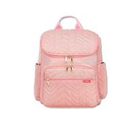 SONARIN Ligera Espaciosa Mochila de Pañales para Bebé,Multifuncional Impermeable Bolsa de Pañales con Cambiador,Bolso Cambiador de Viaje Portátil con 2 Bolsillos Aislados(Rosa)
