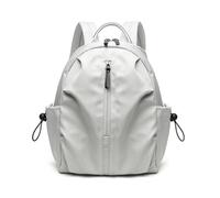SONARIN Ligera Mochila Escolar Mujer,Impermeable Portátil Mochila Casual Niñas Mochilas de Viaje Bolsa Antirrobo con Puerto USB para Universidad Trabajo(Blanco Grisáceo)