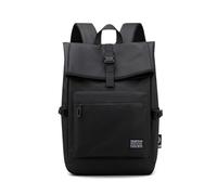 SONARIN Ligera Mochila Hombre,Moda Impermeable Mochila Casual Mochila Portatil 15,6 Pulgadas Mochila de Viaje Mochila Escolar Bolsa para Trabajo Universidad Senderismo(Negro)