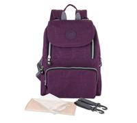 SONARIN Ligera Multifuncional Mochila de Pañales para Bebé,Bolsa de Pañales Impermeable Bolso Cambiador Bolsa de Viaje para Pañales Portátil con Cambiador & Ganchos Carrito Bebé(Morado)