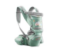 SONARIN Ligera Multifuncional Mochila Portabebés con Asiento de Cadera,Portabebés Ergonómico Transpirable Portador de Bebé Multiposición para Recién Nacidos 0-36 Meses(Verde)