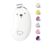 SONARIN Lima de Uñas para Bebés,Segura Cortaúñas Eléctrico para Bebés con 6 Cabezales de Molida Lima Electrica Uñas Set de Pedicura con Luz LED Mudo Operación para Bebés y Adultos(Blanco)