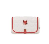 SONARIN Lindo Portatil Cambiador,Cambiador de Pañales para Bebé Impermeable Plegable Cambiador de Viaje Ligero Cambiador Bebé Esterilla con Bolsillo para Recien Nacidos(Zorro)