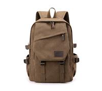 SONARIN Lona Mochila Hombre,Gran Capacidad Moderna Bolsa Casual Mochila para Portatil 15,6 Pulgadas Mochilas de Escolar Trabajo Mochilas de Viaje Portátil(Café)