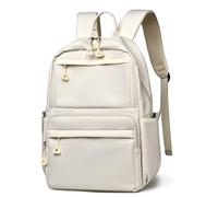 SONARIN Mochila Escolar,Hombre Mujer Casual Mochila Impermeable Mochila Portatil 14 Pulgadas Mochila de Viaje Ligera Mochila Adolescente Bolsa para Universidad Trabajo(Blanco)