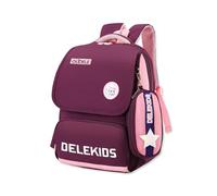 SONARIN Mochila Escolar para Primaria con Estuche,Ligera Impermeable Mochila Infantil Gran Capacidad Bolsa Mochilas Estudiantes Mochilas Escuelas para Niños Niñas(Morado+Rosa)