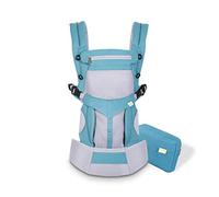 SONARIN Mochila portabebé Transpirable Premium,Ergonómica,capucha de dormir,para recién nacidos y bebés(3-48 meses),carga máxima 20 kg,Soporte para la Cabeza,Marsupio portabebé(Azul)