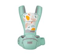 SONARIN Mochila Portabebés Ergonómico con Asiento de Cadera,3D Air Mesh Portabebés Transpirable Multifunción para Recién Nacidos y Niños Pequeños 0-36 Meses,Todas las Posiciones(Verde)