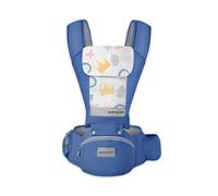 SONARIN Mochila Portabebés Ergonómico con Asiento de Cadera,3D Air Mesh Portabebés Transpirable Multifunción para Recién Nacidos y Niños Pequeños 0-36 Meses,Todas las Posiciones(Azul Oscuro)