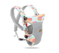 SONARIN Mochila Portabebés Ligero Transpirable,4 en 1 3D Air Mesh Portabebés Ergonómica Multifunción para Recién Nacidos y Niños Pequeños 0-36 Meses,Todas las Posiciones(Multicolor)