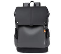 SONARIN Mochila Portatil Hombre,15.6 Pulgadas Mochila Ordenador Mochila de Viaje Impermeable Bolsa Casual Mochila de Trabajo con Puerto USB para Hombres Mujeres(Negro-Gris)