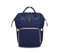 SONARIN Mochilas para Pañales, Bolsa de pañales, Organizador de Mochila de Viaje Multifunción Con Bolsas Con Aislamiento de Botella,Impermeable, Gran Capacidad(Azul Oscuro)