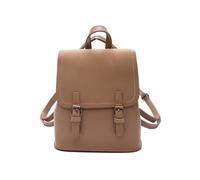 SONARIN Moda PU Mochila Mujer,Impermeable Pequeña Bolsa Mujer Mochila Casual Mochilas Escolares Niñas Mochila de Viaje Bolsa de Hombro para Universidad Trabajo(Caqui)