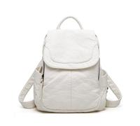 SONARIN Moda Simple Mochila Mujer,Gran Capacidad Mochila Damas Mochila Casual Mochilas Escolares Niñas Mochila de Viaje Antirrobo para Universidad Trabajo(Blanco)