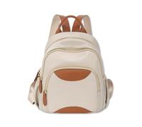 SONARIN Multibolsillos Moda Mochila Mujer,Versátil Ligera Mochila Casual Mochilas Escolares Niñas,Pequeña Antirrobo Mochilas Señoras para Trabajo Viaje Universidad(Albaricoque)