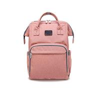 SONARIN Multifunción Mochilas para Pañales Con Correa de Cochecito,Gran Capacidad, Organizador de Mochila de Viaje,Impermeable,Anti-sucio película transparente(Rosado)