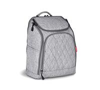 SONARIN Multifunción Mochilas para Pañales Con Nappy Changing Mat y Correa de Cochecito,Gran Capacidad, Organizador de Mochila de Viaje,Impermeable,Apertura Grande en La Parte Posterior(Gris)