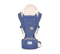 SONARIN Multifunción Todas las Estaciones Mochila Portabebés con Asiento de Cadera,Portabebés Ergonómico Transpirable Portador de Bebé Multiposición para Recién Nacidos 0-36 Meses(Azul)