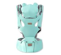SONARIN Multifuncional 3 en 1 Mochila Portabebés con Asiento de Cadera,Portabebés Ergonómico Transpirable Portador de Bebé Multiposición para Recién Nacidos 0-36 Meses(Verde)