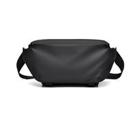 SONARIN Multifuncional Bolsa de Pecho Hombre,Impermeable Moderno Bolso Cruzado Bolsa Bandolera Bolsas de Hombro Casual Riñonera para Escuela Trabajo Viaje Deporte(Negro)