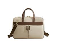 SONARIN Multifuncional Bolso de Ordenador Portatil Mujer,Impermeable Bolso Bandolera para Laptop 16 Pulgadas Maletín Bolsa de Trabajo Bolsos Mujer para Oficina Universidad(Albaricoque)