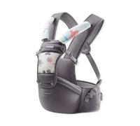 SONARIN Multifuncional Ergonómico Portabebé Asiento de Cadera,Mochila Portabebés con Asiento de Cadera Portador de Bebé Portabebés Ajustable para Recién Nacidos Niños Pequeños(Gris)