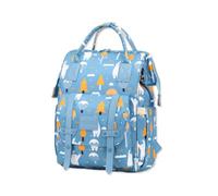 SONARIN Multifuncional Gran Capacidad Mochila de Pañales para Bebé,Multibolsillos Impermeable Bolsa de Pañales Bolso Cambiador de Viaje con 2 Bolsillos Aislados & Puerto USB(Azul)