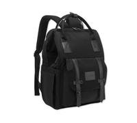 SONARIN Multifuncional Gran Capacidad Mochila de Pañales para Bebé,Multibolsillos Impermeable Bolsa de Pañales Bolso Cambiador de Viaje con 2 Bolsillos Aislados & Puerto USB(Negro)