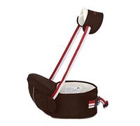 SONARIN Multifuncional Hipseat Baby Carrier,Portador de bebé,Tamaño Gratuito, asiento de asiento para niños pequeños,Cinturón Frontal,4 Posiciones de Carrying,Regalo Ideal(Marrón)
