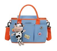 SONARIN Multifuncional Lindo Bolsa de Pañales para Bebé,Maternidad Messenger Impermeable Bolso Bandolera de Cambio Bolsa de Viaje para Pañales con Ganchos Carrito Bebé(Azul)