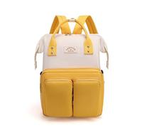 SONARIN Multifuncional Portátil Mochila de Pañales para Bebé,Gran Capacidad Impermeable Bolsa de Pañales Bolso Cambiador Bolsa de Viaje para Pañales con Ganchos Carrito Bebé(Amarillo)