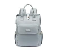 SONARIN Multifuncional Superior Mochila de Pañales para Bebé,Portátil Impermeable Bolsa de Pañales Bolso Cambiador de Viaje con Bolsillos Aislados & Ganchos Carrito Bebé(Gris)