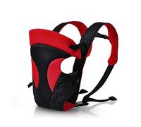 SONARIN Nuevo seguro y cómodo, hebilla trasera reforzada, ergonómico todas las estaciones portador de bebé transpirable multifuncional, adaptar su hijo a crecer(Rojo)