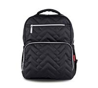 SONARIN Nylon Multifunción Mochilas para Pañales,Cambiador,Impermeable,Bolsa de portátil a prueba de golpes,Bolsas con aislamiento de botella,Gran Capacidad,Elegante y Duradera(Negro)