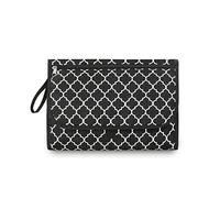 SONARIN Plegable Cambiador,Cambiador de Pañales para Bebé Portatil Cambiador de Viaje Ligero Impermeable Cambiador Bebé Esterilla con Bolsillos para Recien Nacidos Niño Niña(Negro)