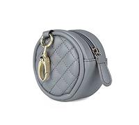 SONARIN Portachupete Bebé con Hebilla Para Bolso Cambiador,Funda Chupete Funda para Chupete Portátil Estuche de Cuero para Chupete Caja de Almacenamiento para llevar 2 Chupetes(Gris)