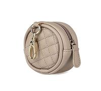 SONARIN Portachupete Bebé con Hebilla Para Bolso Cambiador,Funda Chupete Funda para Chupete Portátil Estuche de Cuero para Chupete Caja de Almacenamiento para llevar 2 Chupetes(Albaricoque)