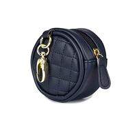 SONARIN Portachupete Bebé con Hebilla Para Bolso Cambiador,Funda Chupete Funda para Chupete Portátil Estuche de Cuero para Chupete Caja de Almacenamiento para llevar 2 Chupetes(Azul Oscuro)