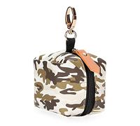 SONARIN Portachupete Bebé Portátil con Hebilla para Bolso Cambiador,PU Funda Chupete Bolsillo para Chupete Estuche para Chupete Caja de Almacenamiento para llevar 2 Chupetes(Camo)