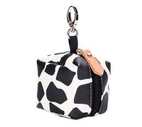 SONARIN Portachupete Bebé Portátil con Hebilla para Bolso Cambiador,PU Funda Chupete Bolsillo para Chupete Estuche para Chupete Caja de Almacenamiento para llevar 2 Chupetes(Piedra Negra)