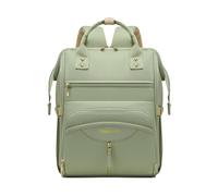 SONARIN Portátil Multifuncional Mochila de Pañales para Bebé,Gran Capacidad Bolsa de Pañales Bolso Cambiador de Viaje con Bolsillos Aislados Biberones & Ganchos Carrito Bebé(Verde)