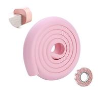 SONARIN Protector Para Esquinas y Bordes,Bebe Protecciones Borde Cobertura 2m/ 6,6 pies, Protectores de Bordes de mesas para Muebles,Forma de L con cinta adhesiva fuerte(Rosa)
