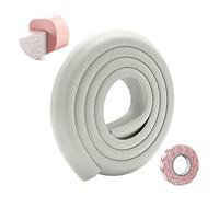 SONARIN Protector Para Esquinas y Bordes,Bebe Protecciones Borde Cobertura 2m/ 6,6 pies, Protectores de Bordes de mesas para Muebles,Forma de L con cinta adhesiva fuerte(Gris)