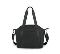 SONARIN PU Bolsa de Pañales para Bebés,Multifuncional Impermeable Materna Messenger Bolsos Bandolera Bolsa de Viaje para Pañales con Correa de Hombro & Ganchos Carrito Bebé(Negro)